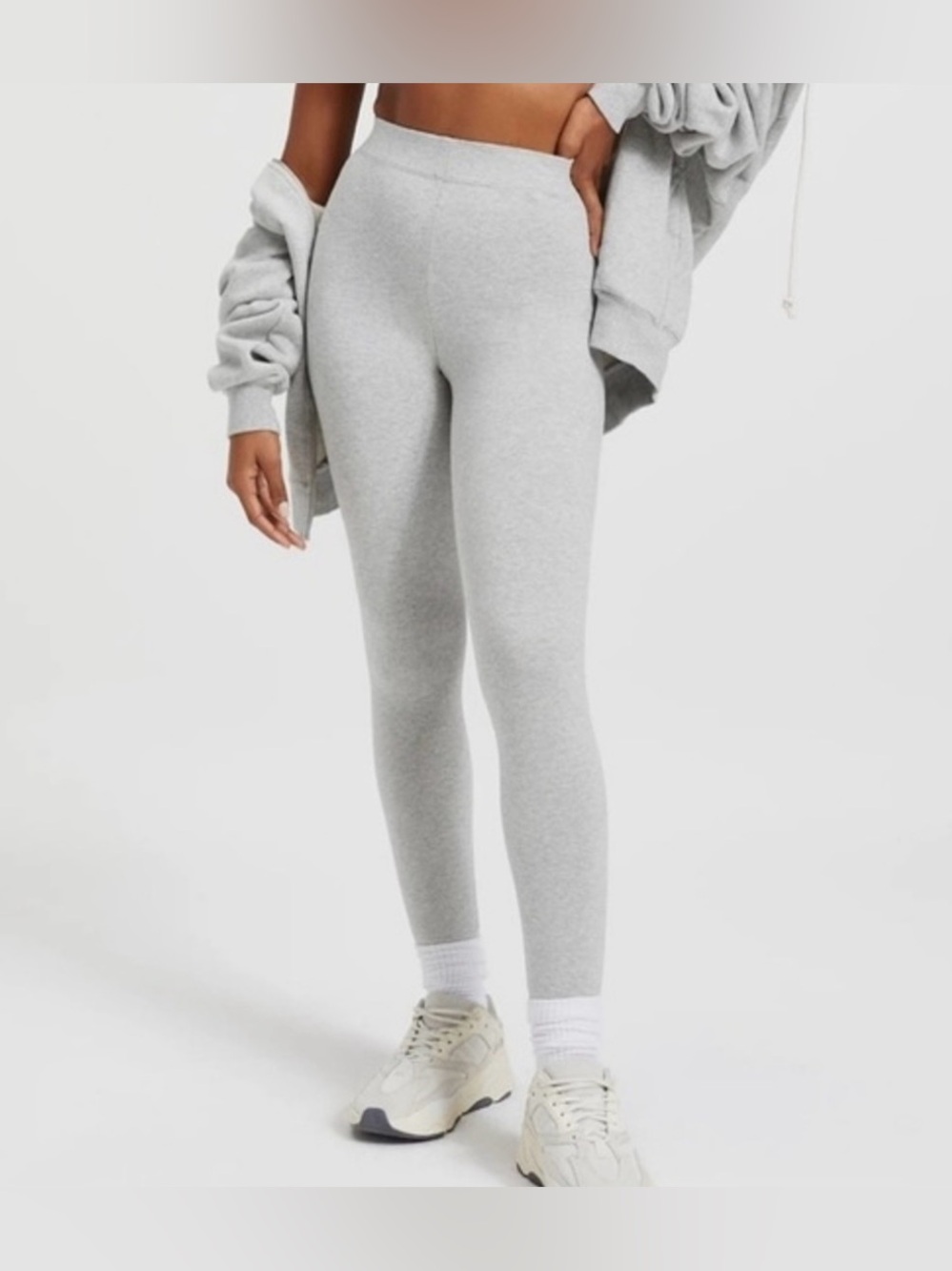 NWT Good American Women’s Size 6 Heather Grey Leggings